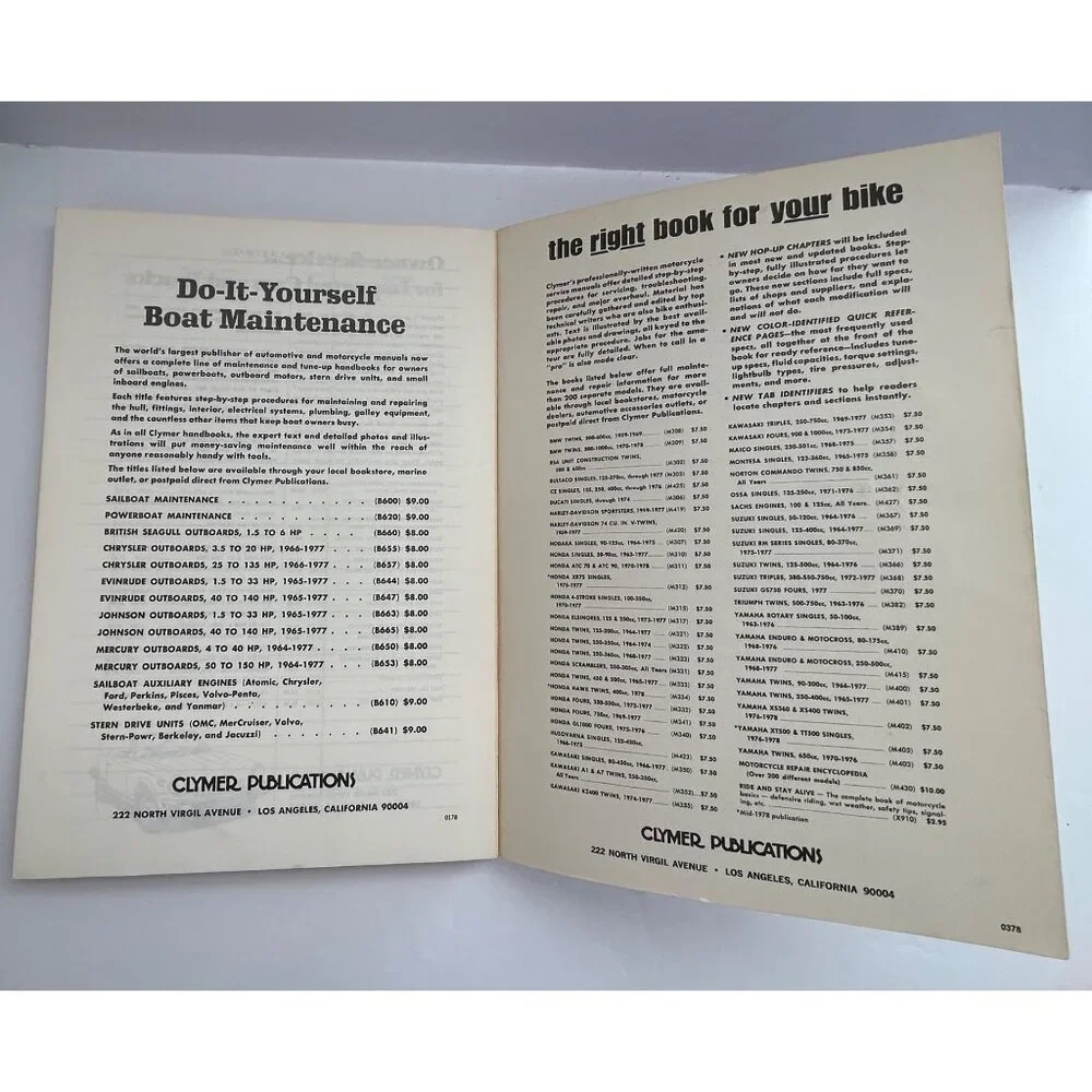 Yamaha 80-175cc Enduro & Motocross 1968-1978 Manual Competition Experts Repair - Picture 6 of 8